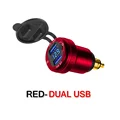 Red-Dual USB