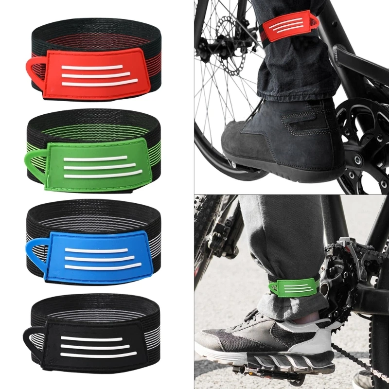 

2024 New 4Pcs Bike Ankle Leg Strap Elastic Bike Ankle Riding Puttee Cycling Safety Bind Adjustable Cycling Ankle Fastening Belt