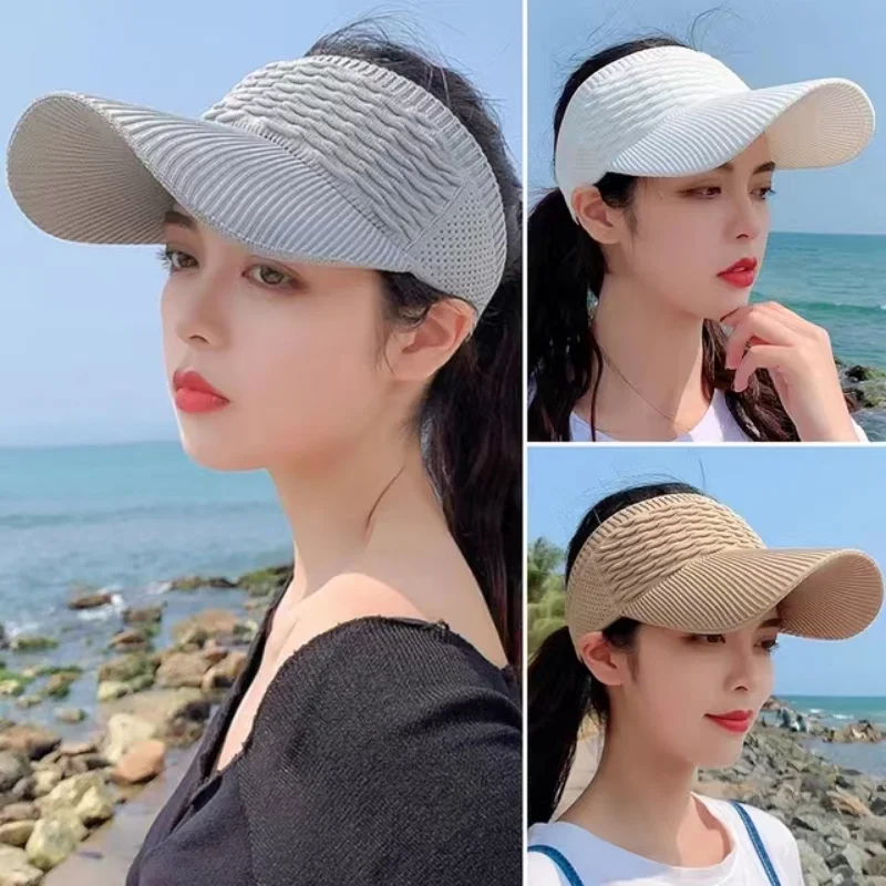WomenVisorHatSummerHatsForWomenSpringSummerSunProtectionSun