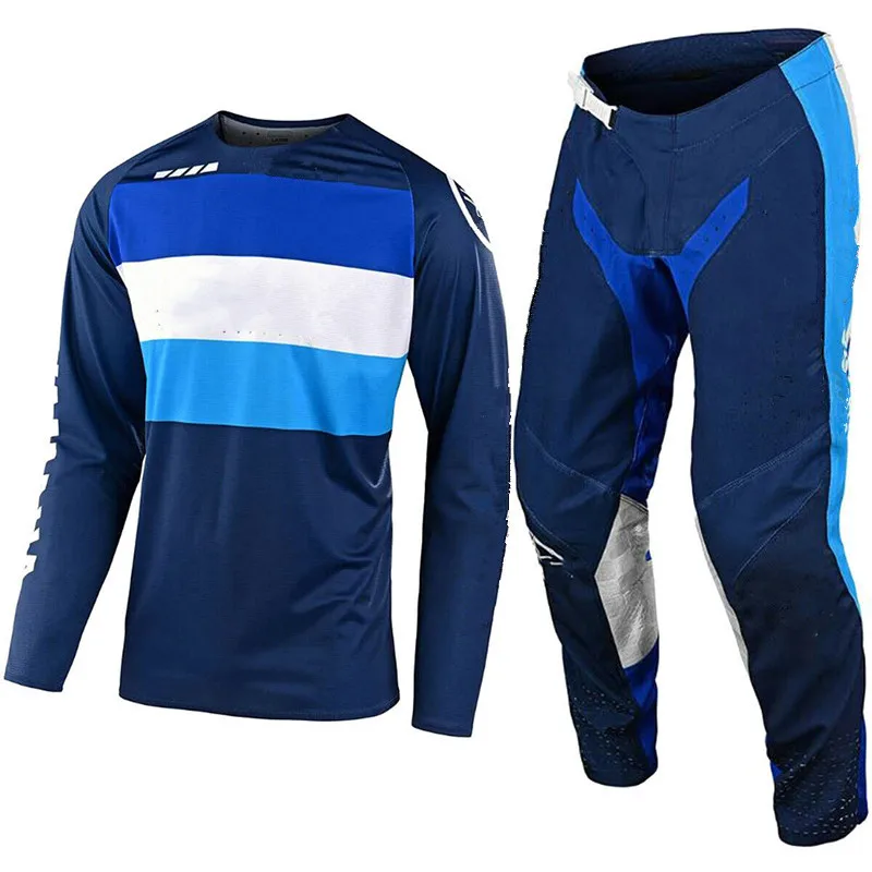 4 Colors Men Motocross Jersey And Pants Mtb Bmx Atv Dirt Bike Gear Set Motorcycle Racing Cycling