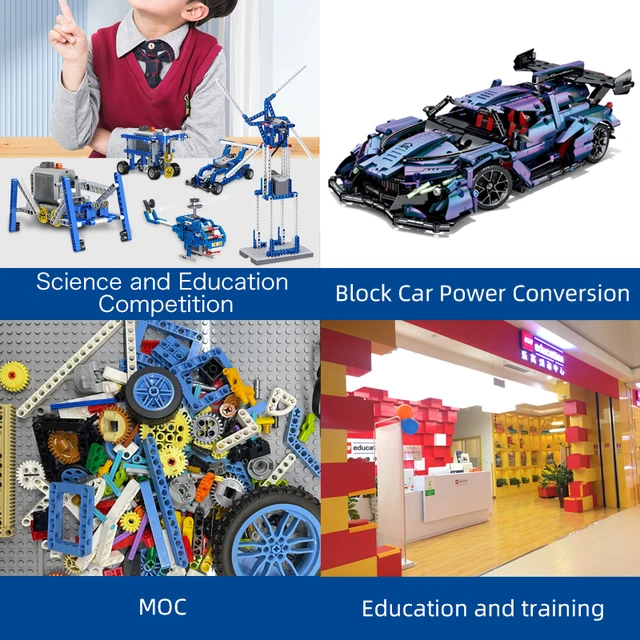 MOC Power Functions Enhanced Version M L XL Servo Red Motor Technical Part Building Block Toy Accessories Compatible with Brand 4