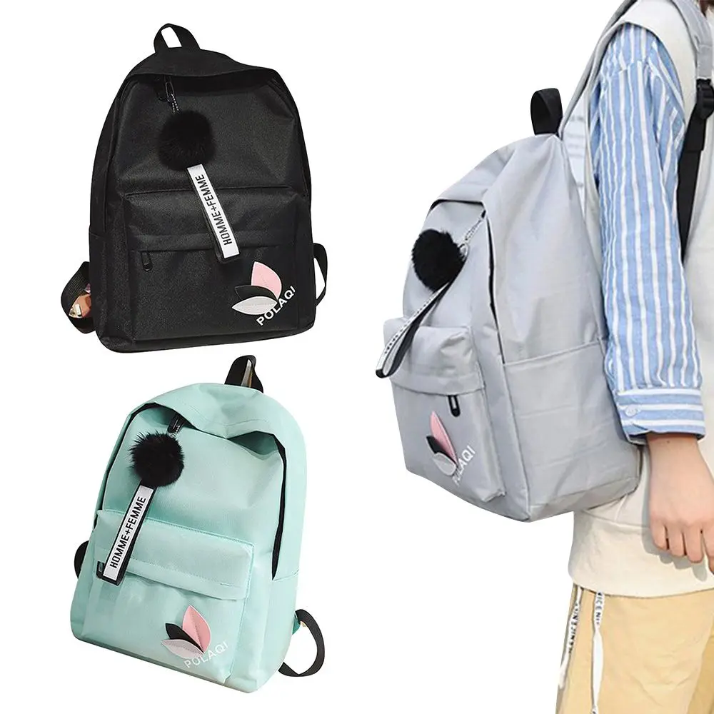 Printed Leaves Backpack Large Capacity Rucksack Zipper Portable Knapsack Female Shoulder Bag Simple Student Schoolbag 4