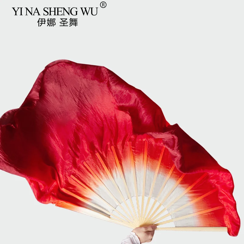 

Adult Imitation/Real Silk Dance Fan Dance Fan Lengthened Silk Fan Square Dance Fan Twisted Yangge Fan Big Red Double Sided Fans