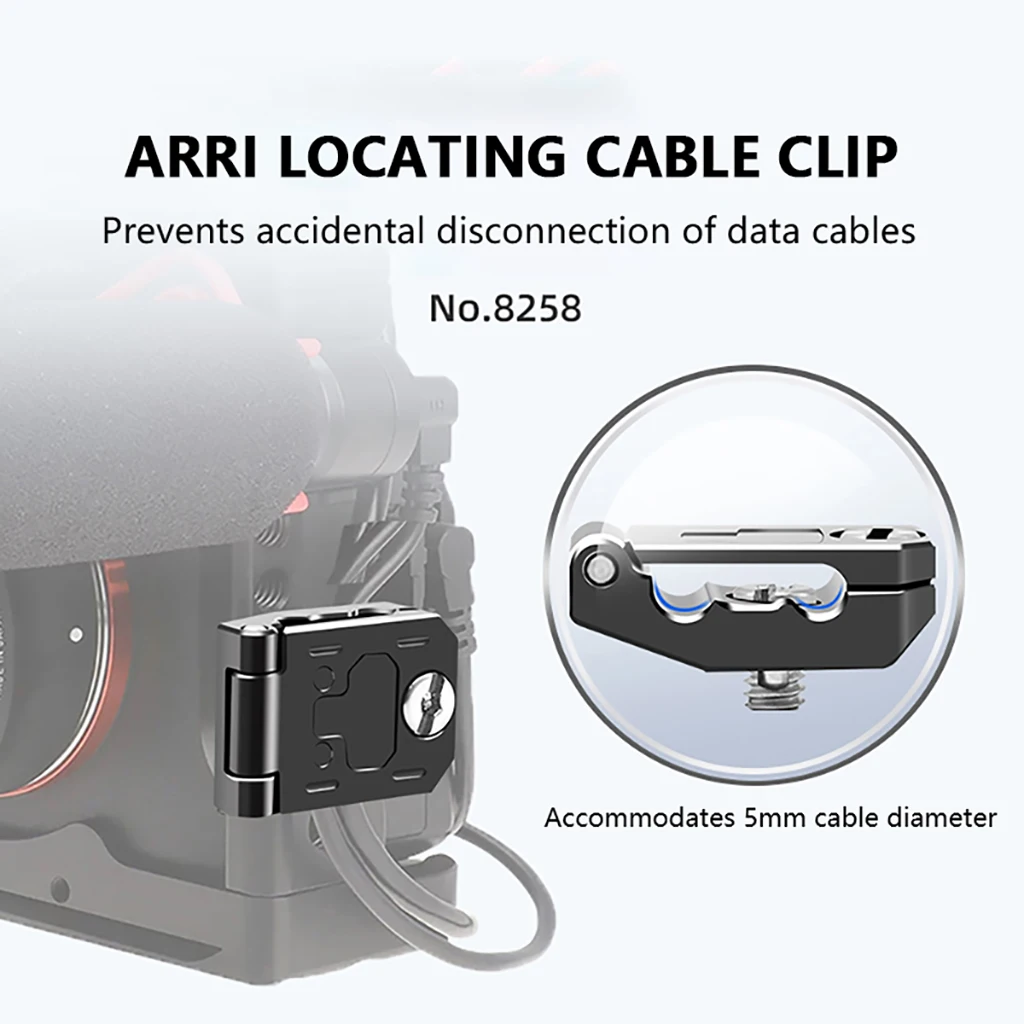 Kamera Käfig HDMI-Kompatibel Kabel Klemme Block Platte für 1/4 Arri Port Lock Protector – Detail 1