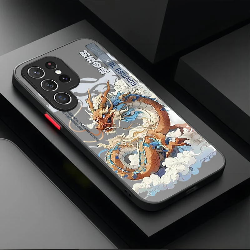 Elegant Chinese Dragon Plating Phone Case – Stylish and Durable Design