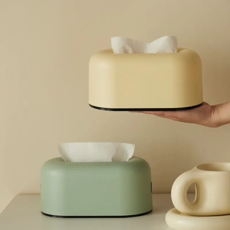 Cream Creative Tissue Box Cross-border Home Living Room Desktop Coffee Table Tissue Paper Storage Box Car Holder