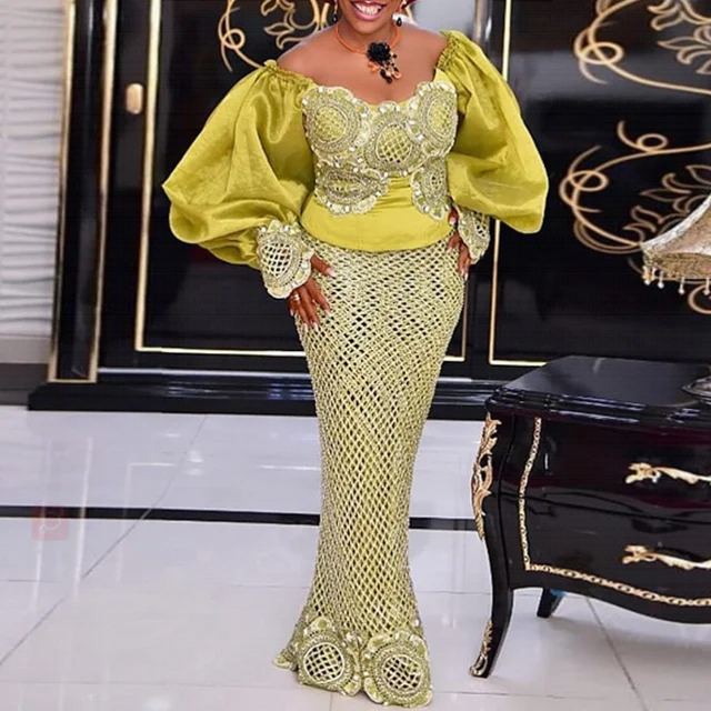 Elohor 2 Piece African Long Dress - Image 3