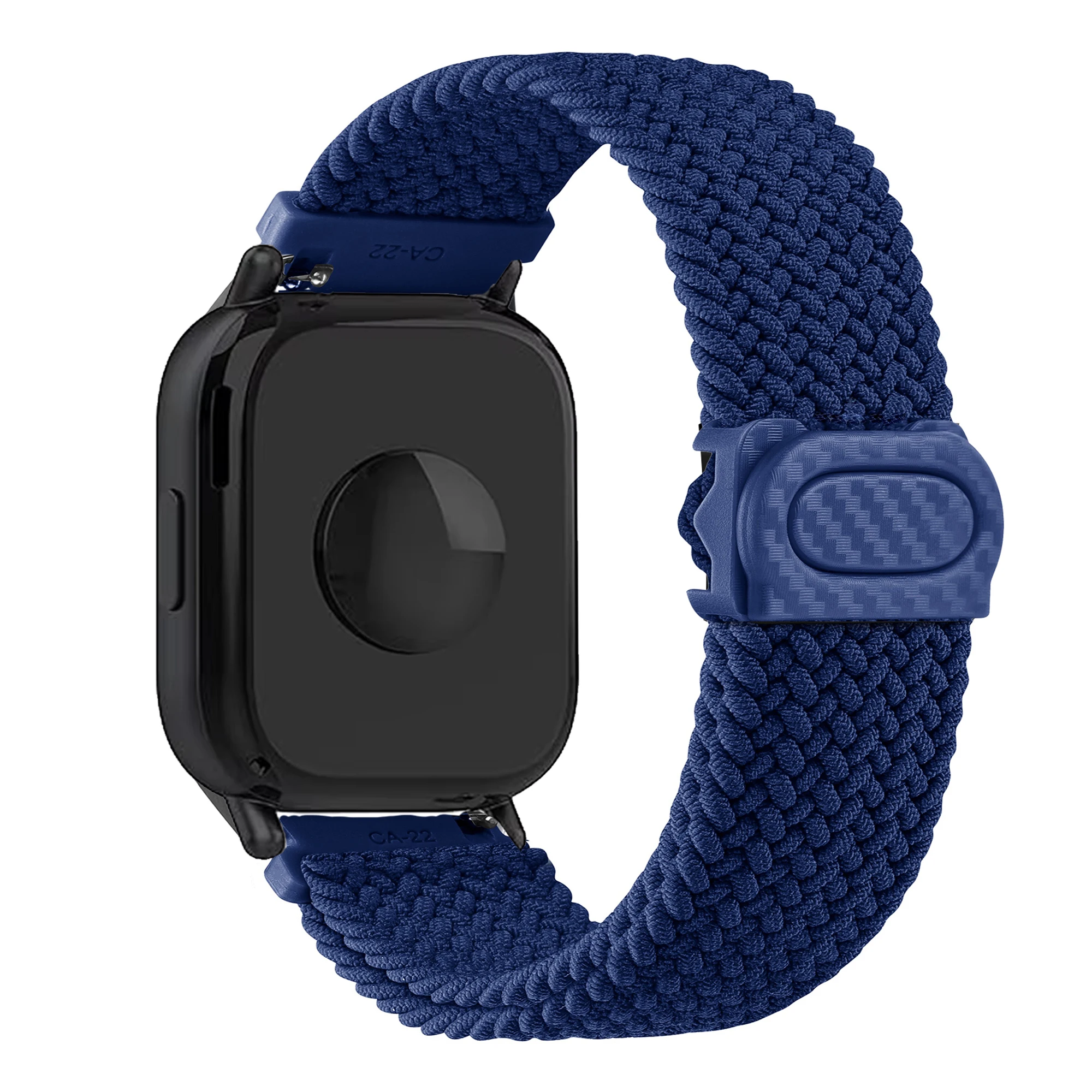 Braided Nylon Solo Loop Watchband - Universal 22mm Strap