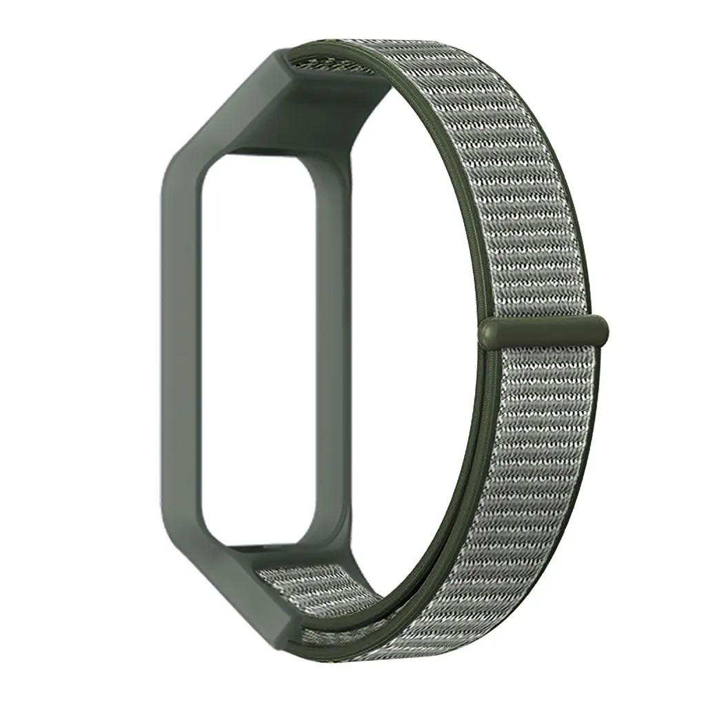 Nylon Loop Watchband with Protective Case for Smart Watches - Stylish Strap Accessory