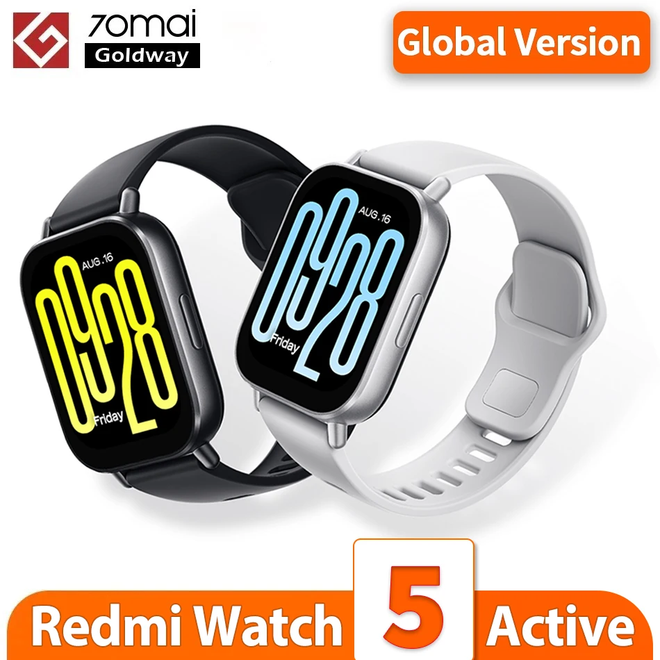 Global Version Xiaomi Redmi Watch 5 Active Blood Oxygen 2" AMOLED Screen Bluetooth Phone Call 18 Day Battery Fashion Smart Watch