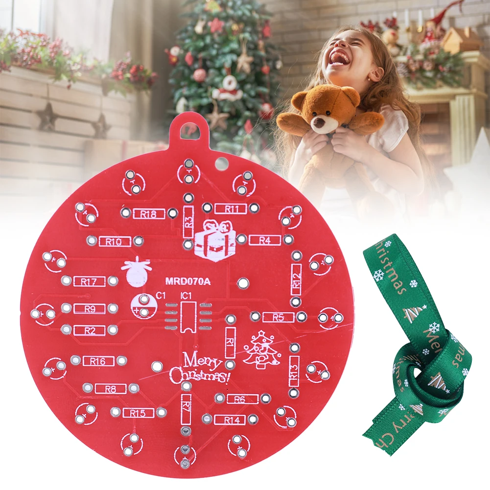 NE555 깜박이는 조명 납땜 연습 보드, LED 크리스마스 트리 장식, LED 조명, PCB 장식, 납땜 키트