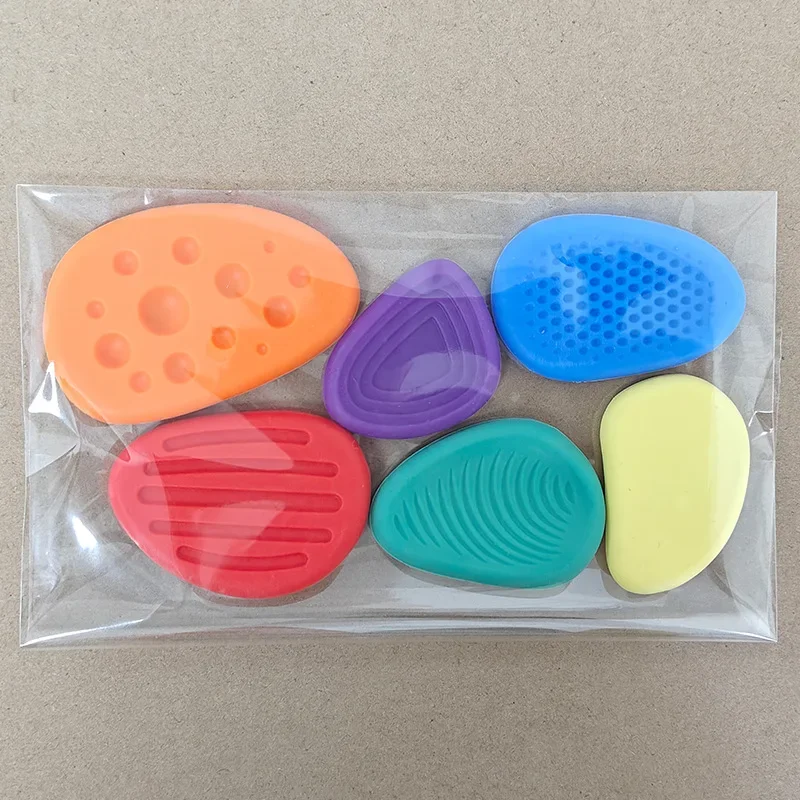 Toys Sensory Stone Sensory Toy Stress Relief Toy for Children Silicone Rubber Mini Fidget Kids Antistress Foot Haptic Anxiety
