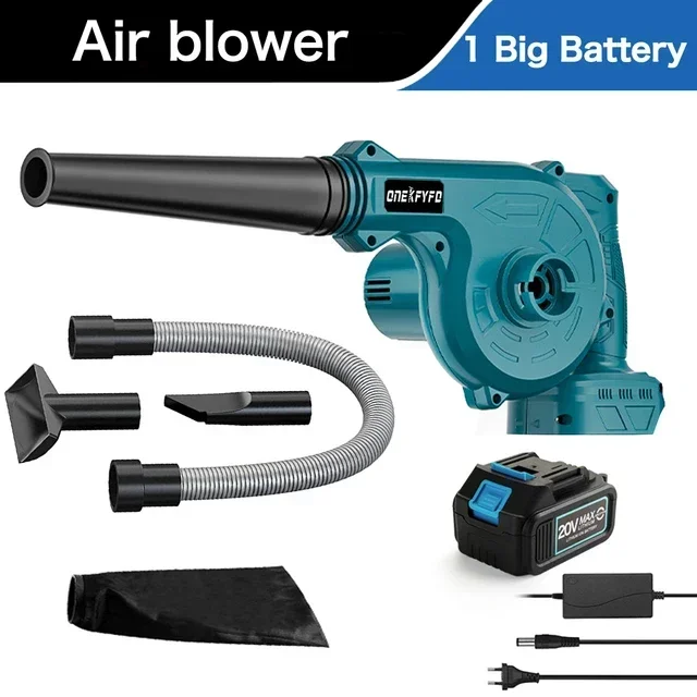 Cordless 2-in-1 Electric Leaf Blower and Dust Collector Tool