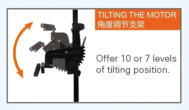 조용하고 강력한 낚시 경험을 위한 Hashwing Protruar 트랜섬 마운트 전기 트롤링 모터