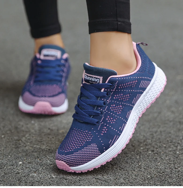 Women Sports Shoes 2023 Trends Sneakers Women Light Sport Sneaker Breathable Casual Shoes For Women White Tennis Female Footwear