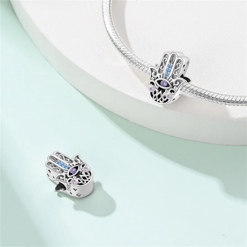 925 Silver DIY Beads Romantic Classical Series Guardian Flower Pendant Fit pand 3mm Original Bracelet For Women Jewelry Gift New