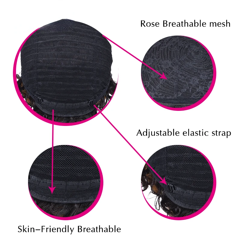 Pixie Short Cut Human hair Wigs Remy Hair for Women Full Machine Made Wigs human hair wigs