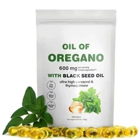 300 Capsules Oil Of Oregano with Black Seed Oil - Natural Antioxidants for Fitness Nutritional Support - Highly Effective