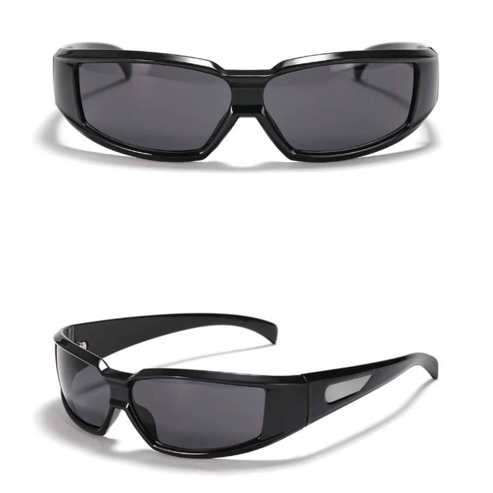 

Y2k Sunglasses Women Men Oversized Brand Designer Silver Trend Goggle Sun Glasses Punk Glasses Shades Eyewear Eyeglasses UV400