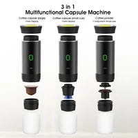 Portable Italian Espresso Machine for Car & Home 3-in-1 Capsule Powder Travel Coffee Maker Electric Portable Coffee Machine 1