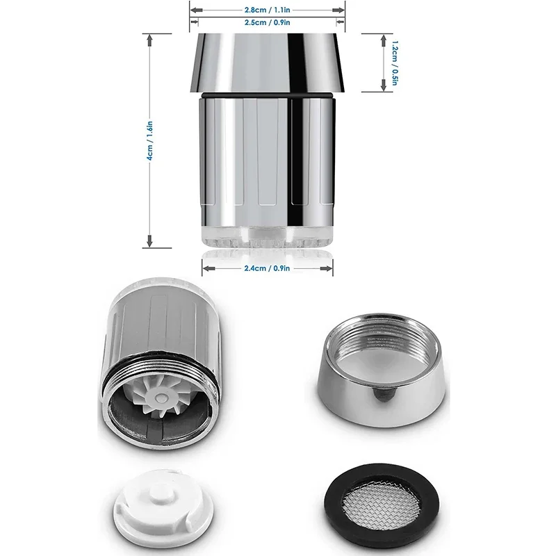 جديد Led ضوء الليل RGB صنبور الإبداعية مصباح الماء...