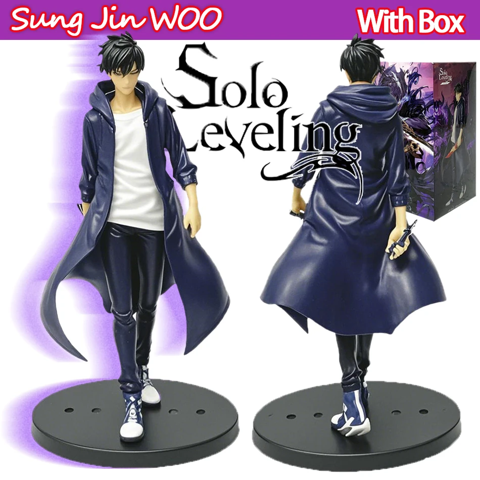 In Stock Solo Leveling (Anime Version) Figure -Sung Jinwoo Action Figure 21cm PVC Collect Model Figure Display Anime Merchandise