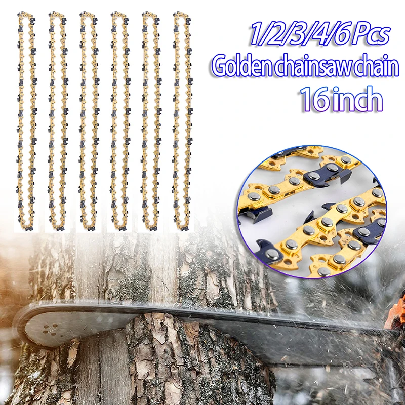 16 Inch Metal Chainsaw Saw Chain Accessories Replacement 59 Drive Link 29 Cutter 3/8" LP 0.050" Gauge Woodworking Logging for Chainsaw Chain