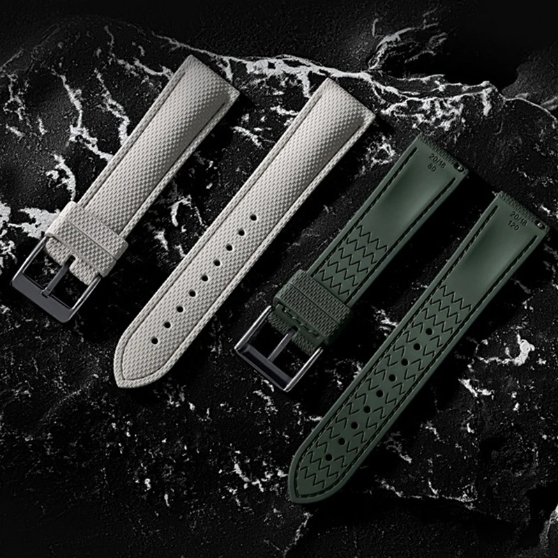 Versatile Quick Release FKM Fluoro Rubber Diving Watch Strap (Available in 18-24mm)