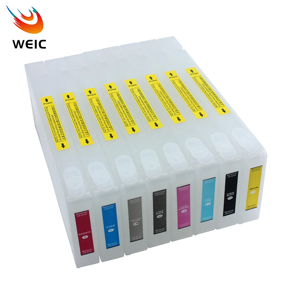 Empty Refill Ink Cartridge for Epson Stylus Pro 7800 9800 7880 9880 Printer No Chip 350ML/PC printer supplies inkjet ink cartridge ink cartridge