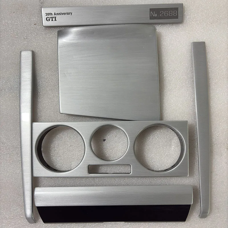 Garniture de couverture de cadre de panneau de Radio de climatiseur de commande centrale CD AC pour Golf 4 Jetta Bora MK4 1 Garniture de couverture de cadre de panneau de Radio de climatiseur de commande centrale CD AC pour Golf 4 Jetta Bora MK4 1