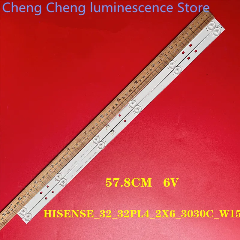 Nuovo Per Hisense Hisense_32_32Pl4_2X6_3030C_W15_6S1P Pc65242A 100% Nuovo 57.8Cm 6Led 6V