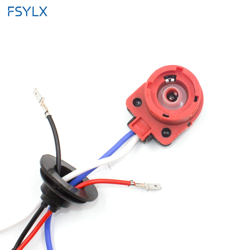Auto car D2 D2C D2S D2R AMP socket connector power cable HID ballast bulb HID XENON wire harness D4 D2 adaptor headlight adapter harness car plug connector wire car wiring harness