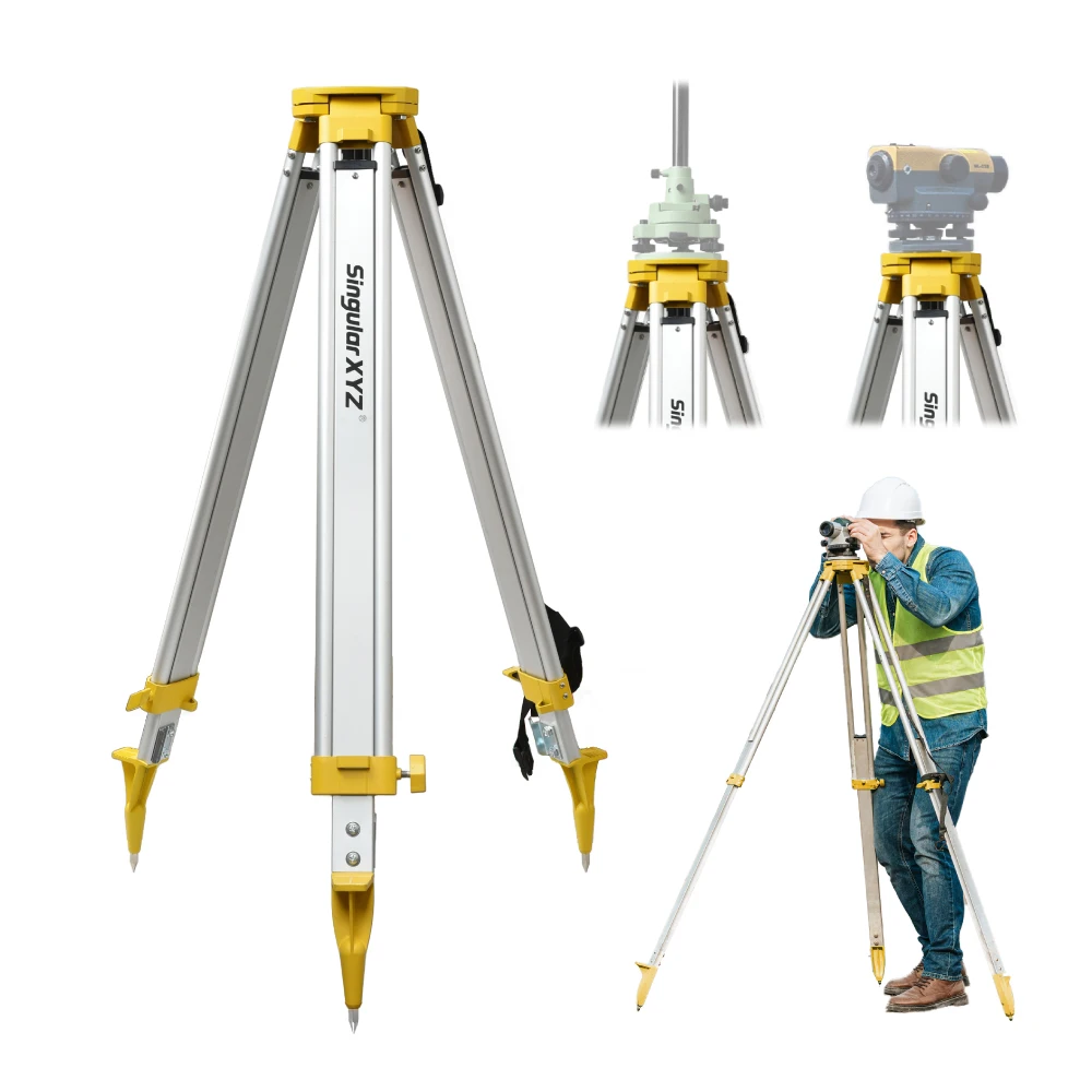 Portable GNSS Tripod Lightweight Adjustable Height Quick Release Sturdy Durable