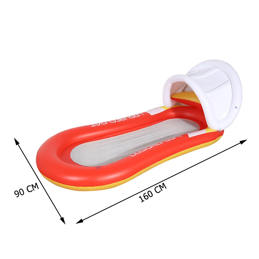Inflatable Swimming Ring Swimming Float Accessories Swimming Floating Chair Summer Air PVC Bed Inflatable Floating Bed Swim Ring Chair Pools Multifunctional Lake Accessories for Adults