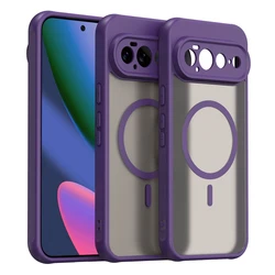 Magnetic Translucent Frosted Matte Waterproof Protective Phone Case - Google Pixel 11 (Purple)