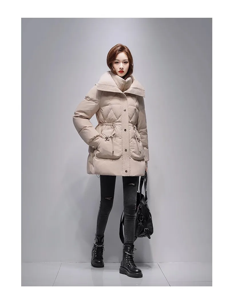 

Women's Clothing High Quality Waist-Tight down Coat Winter New 170