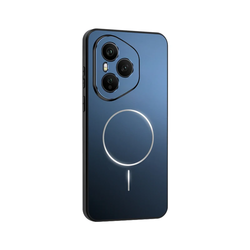 Ultra Thin Frosted Hard PC Magnetic Phone Case with Wireless Charging and Lens Protection Cover