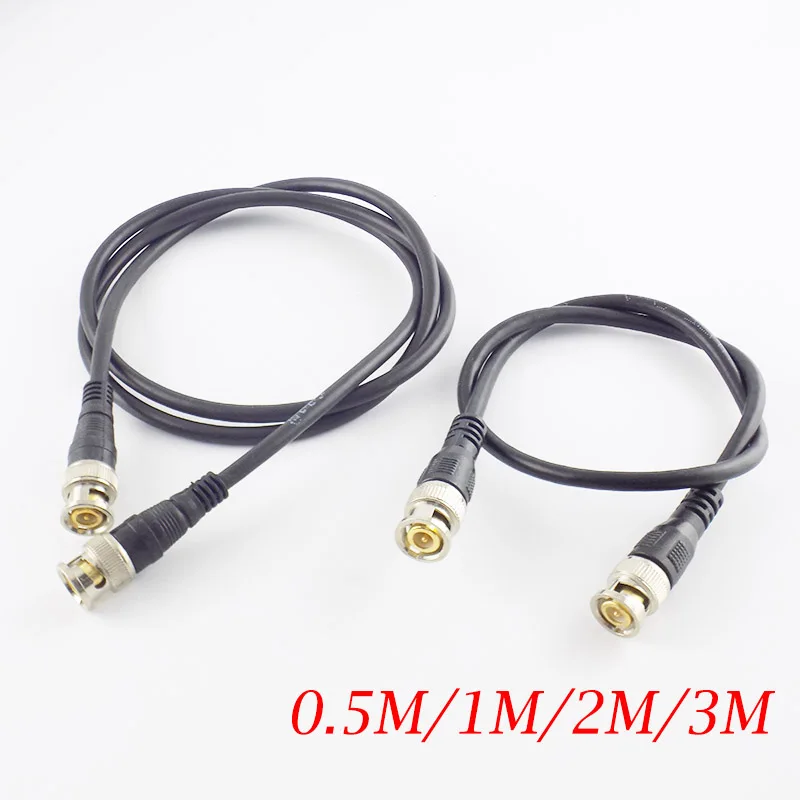 

0.5M/1M/2M/3M BNC Male To Male Adapter Cable For CCTV Camera BNC Connector 75ohm Cable Camera BNC Accessories