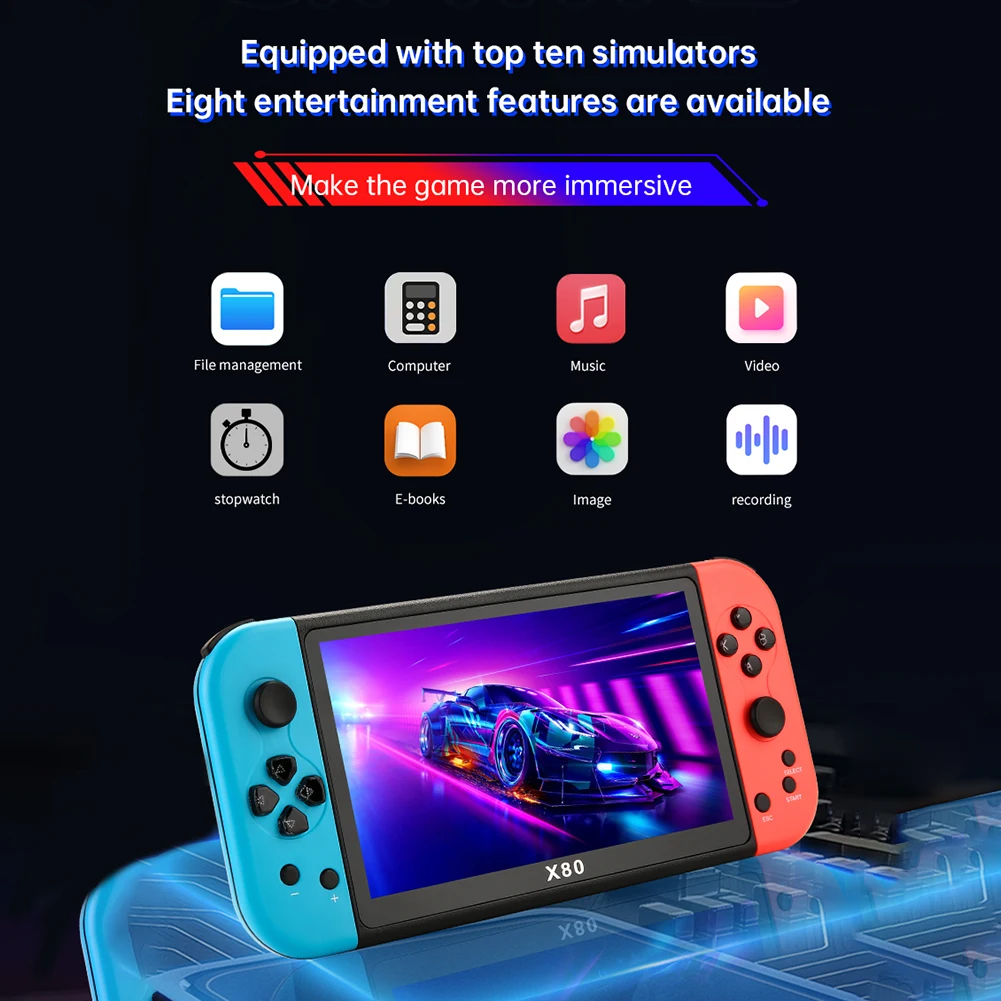 Mini Console de Jeux Rétro R36S PRO RED - PC Portable