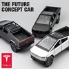 1:32 Tesla Cybertruck Pickup Alloy Car Model Diecast Toy Vehicle Sound And Light Simitation For Children Christmas Gift Boy Toys 1