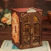 CUTEBEE DIY Book Nook Library Wooden Dollhouse with Light Bookstore Bookshelf Insert Decor for Birthday Gift Bookshop Memories 4