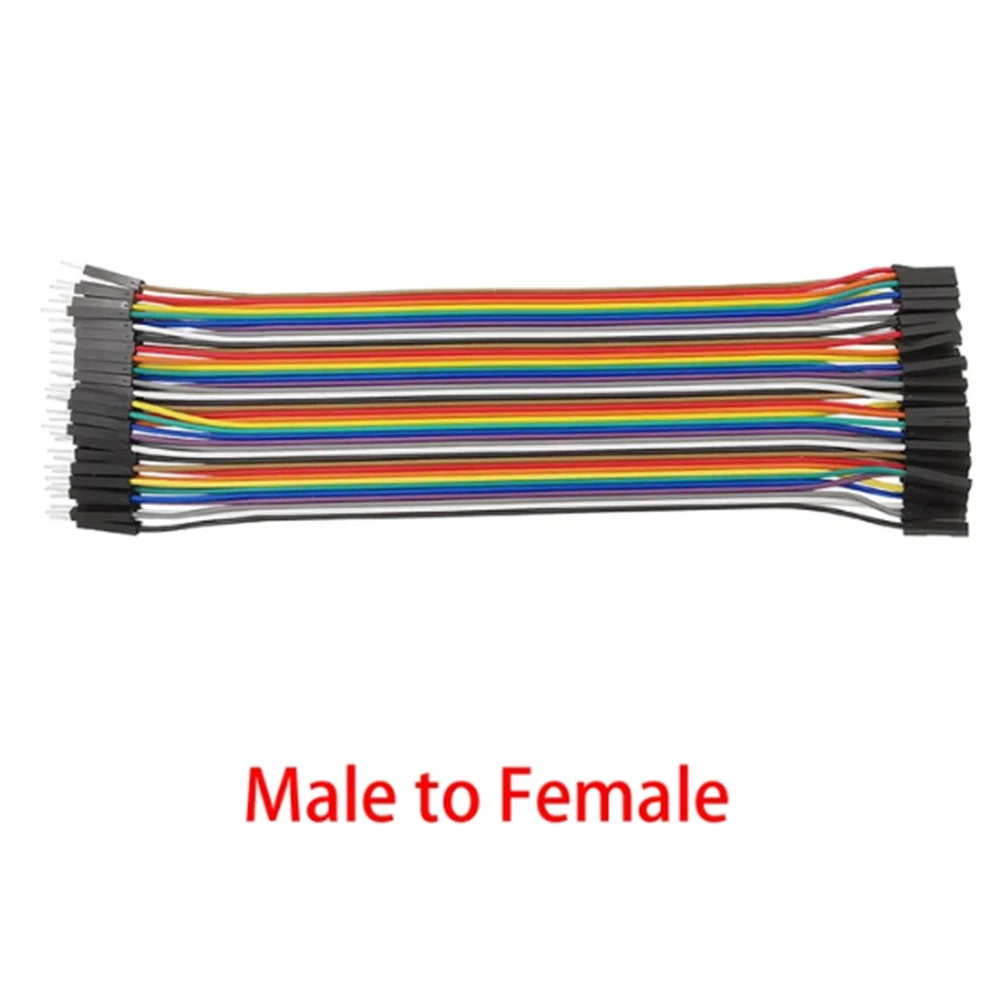 Versatile 40-Pin Jumper Wire Set - Multisize Male & Female Connectors for DIY Electronics Projects