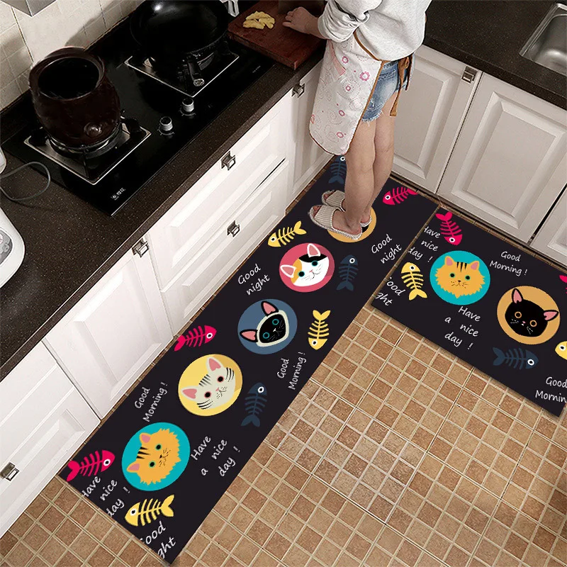 Floor Mat Kitchen Floor Mat Anti Slip Bedroom Living Room Bedside Area Rug