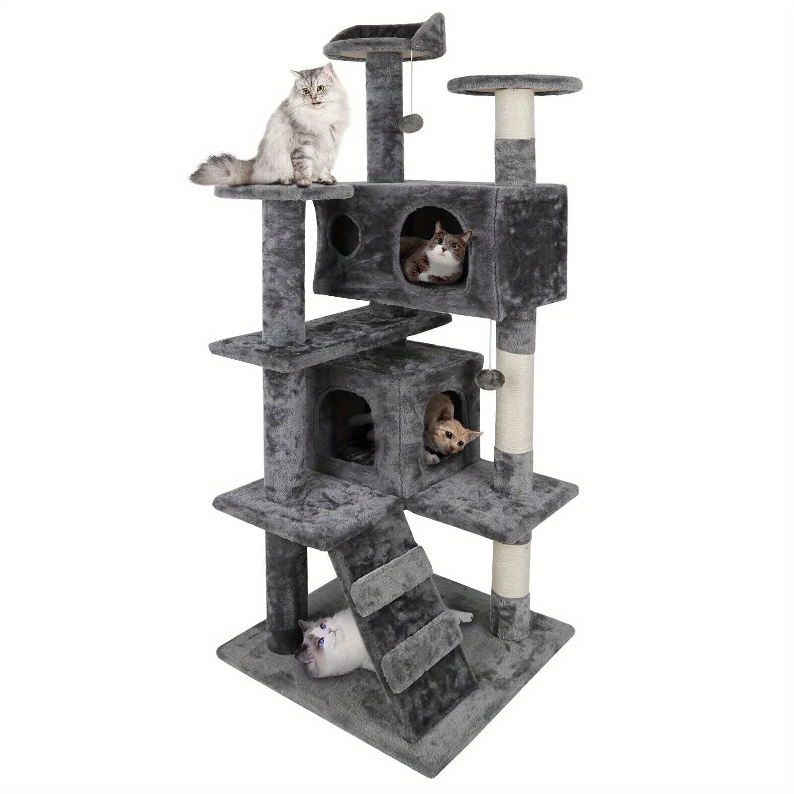 53-Inch Cat Tree Tower 4