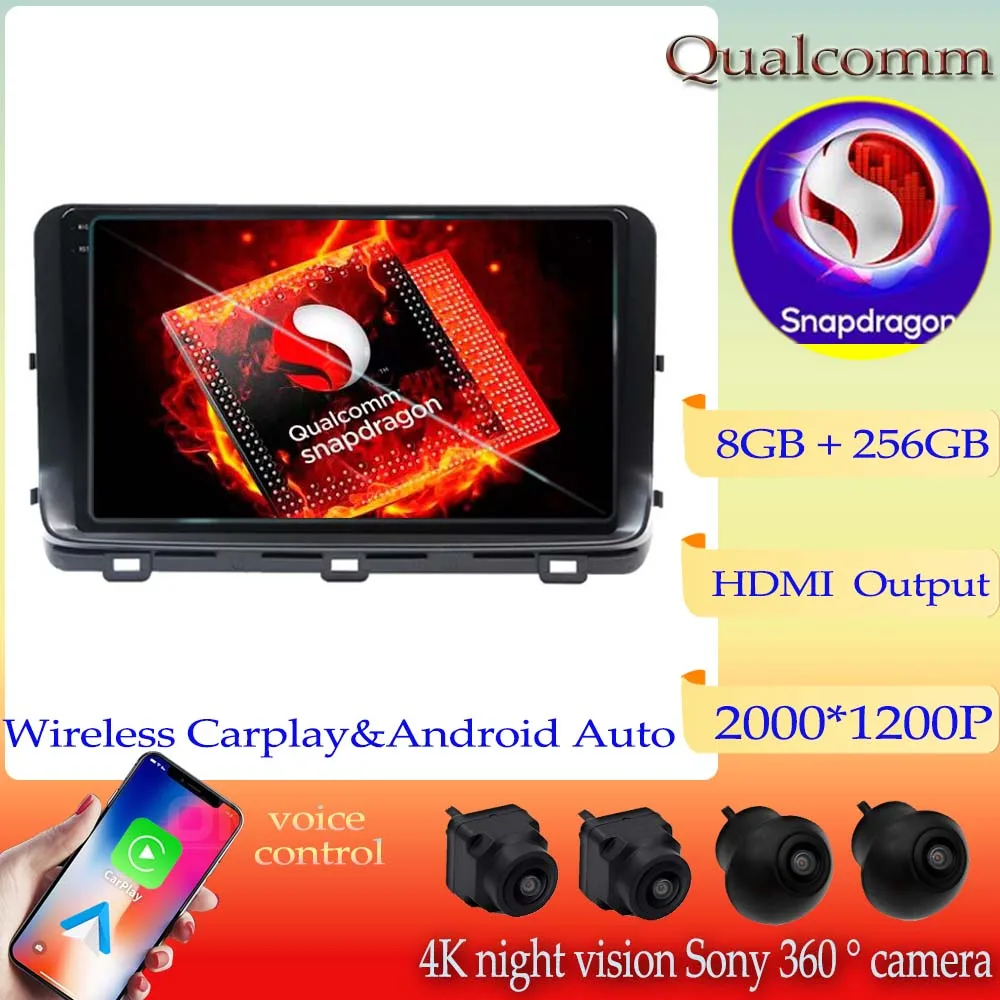 

Автомобильный радиоприемник Qualcomm Snapdragon Android13, Dvd для KIA Ceed 2019 2020 2021, стерео головное устройство, GPS-навигация, мультимедийный плеер с Wi-Fi