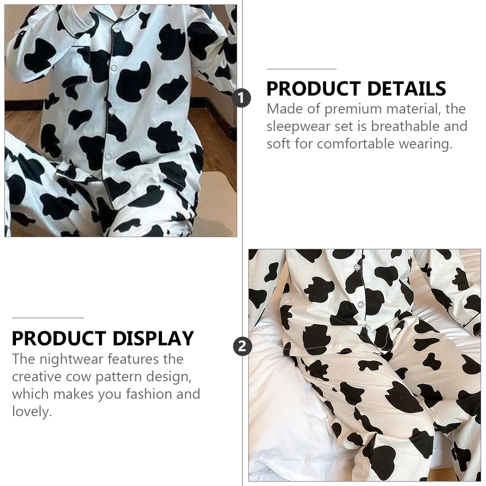 Women Winter Warm Pajamas Women's Cow Women?¡¥s Cotton Woman Long Sleeve Sleepwear Home clothes One piece