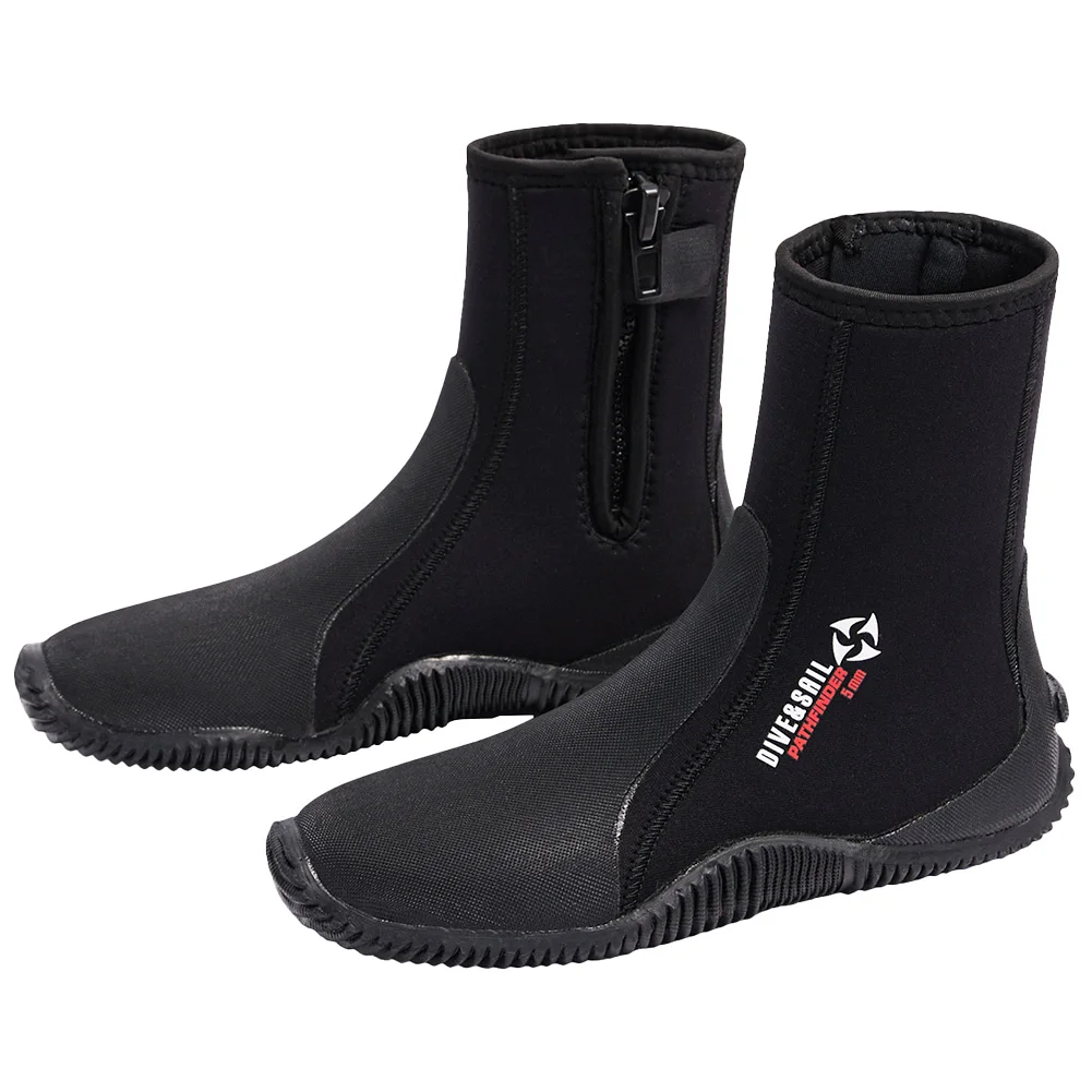 Neoprene Diving Boots Surfing Snorkeling Diving Boots Anti-Slip 5mm Swim Beach Boots Lightweight for Water Sports