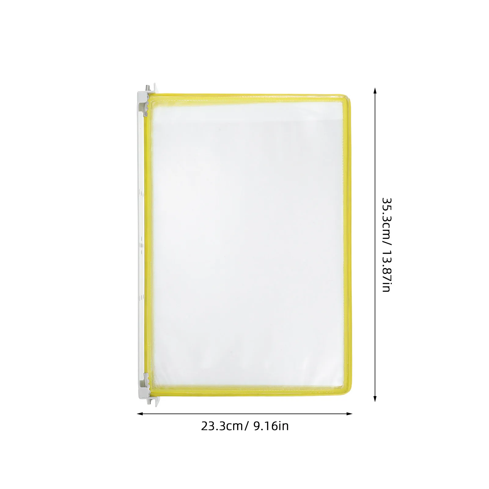 투명 벽걸이 파일 홀더 5페이지 플립 브로셔 랙 A4 문서 디스플레이 사무실 벽걸이 파일 정리함 공간 절약형 행잉 폴더