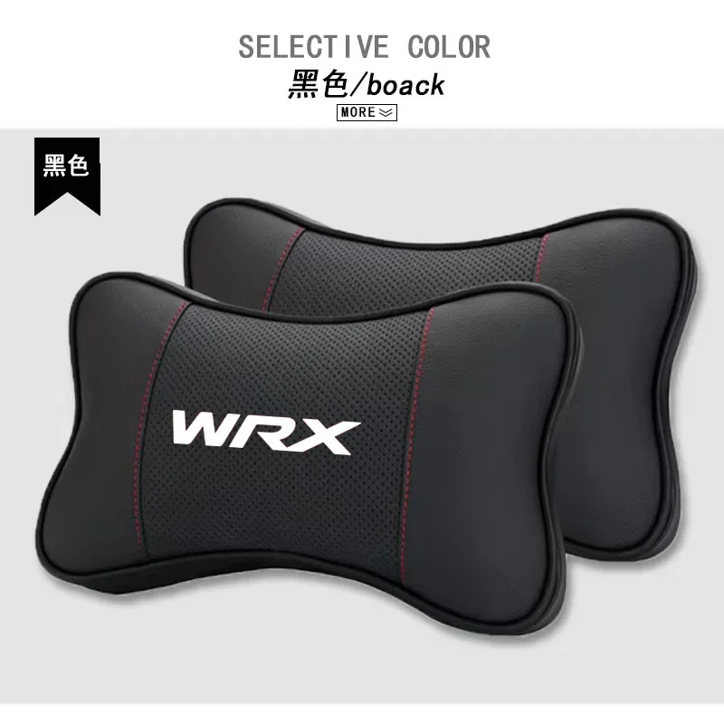 1Pcs 자동차 좌석 머리 받침 자동 로고 목 베개 스바루 Impreza 레거시 WRX STI BRZ Forester 자동차 액세서리 인테리어