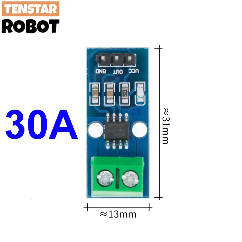 ACS712 5A 20A 30A Range Hall Current Sensor Module ACS712-30A ACS712-20A image 7